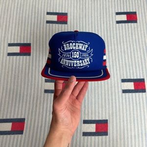Vintage Brockway Motors 150th Anniversary 3-stripe trucker SnapBack hat